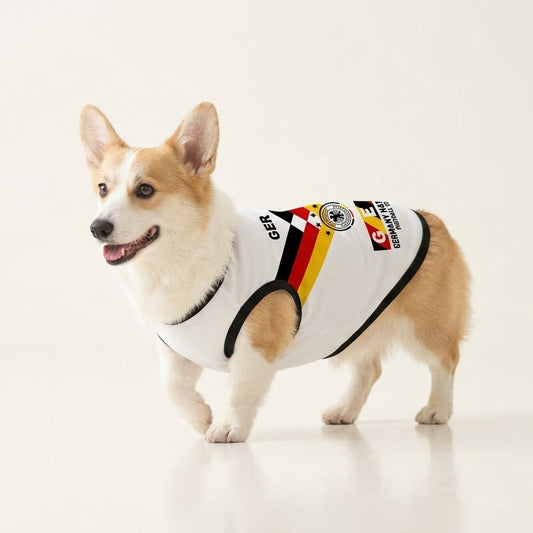 Germany Soccer Dog Jersey - Classic National Team Pet Kit for Dogs & Cats