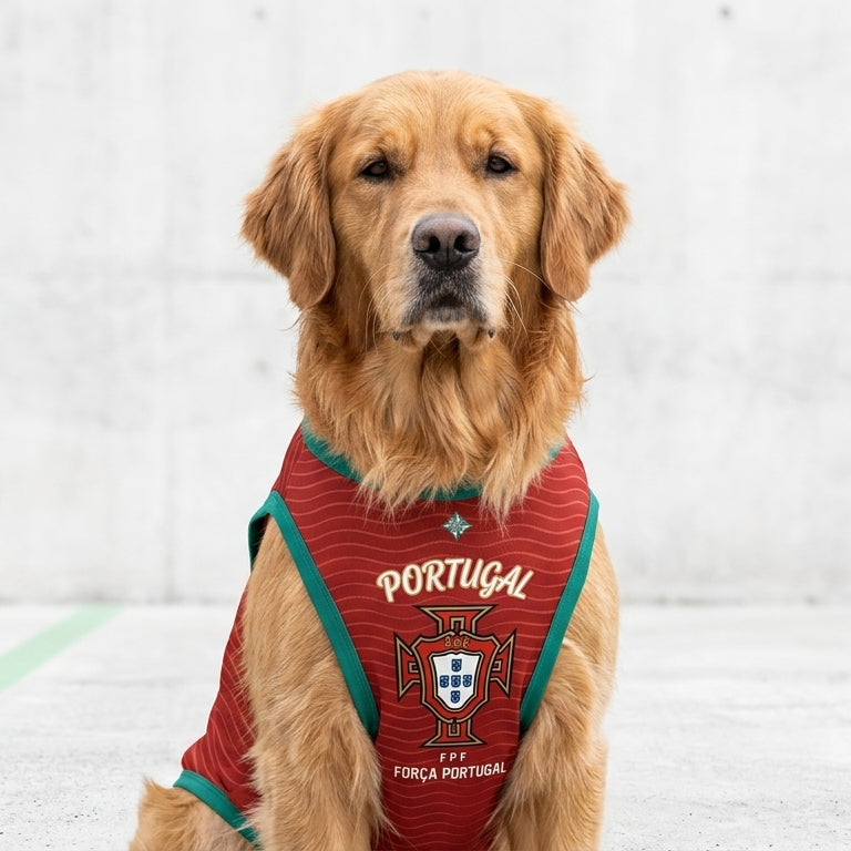 Portugal Soccer Dog Jersey -  Pet Football Kit for Cats & Dogs
