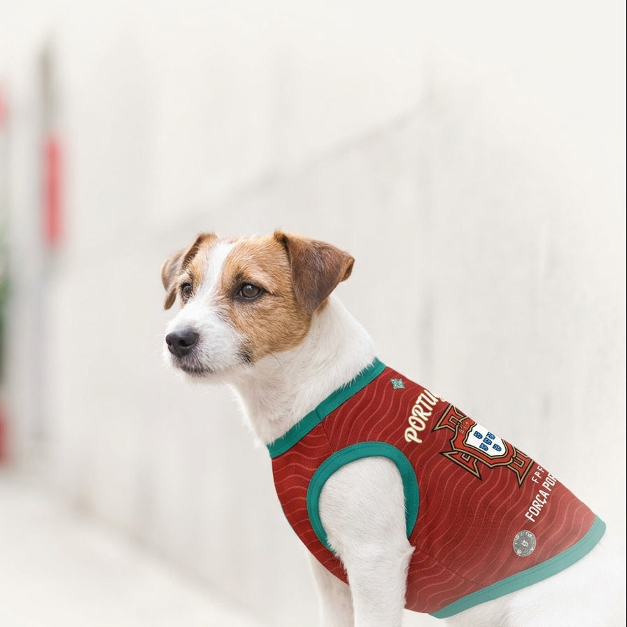 Portugal Soccer Dog Jersey -  Pet Football Kit for Cats & Dogs