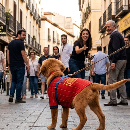 Spain Soccer Dog Jersey - World Cup Style Pet Football Kit for Cats