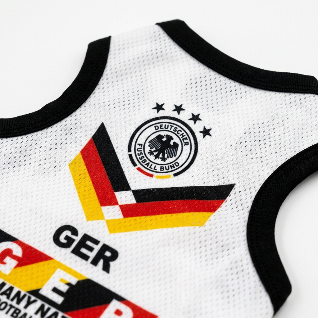 Germany Soccer Dog Jersey - Classic National Team Pet Kit for Dogs & Cats