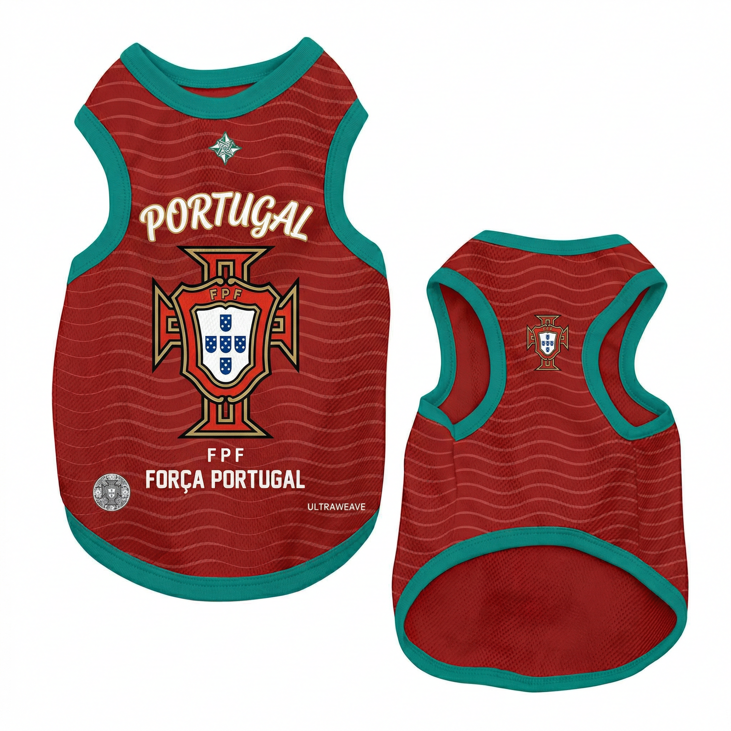 Portugal Soccer Dog Jersey -  Pet Football Kit for Cats & Dogs