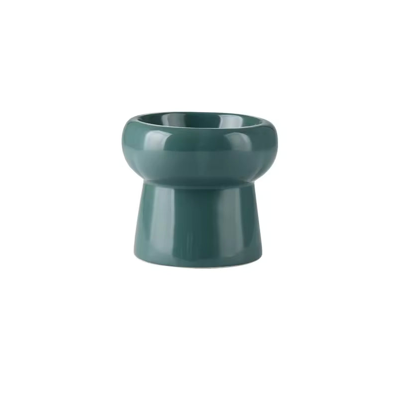 Morandi Elevated Ceramic Cat Bowl – Cervical Support Raised Feeder for Cats