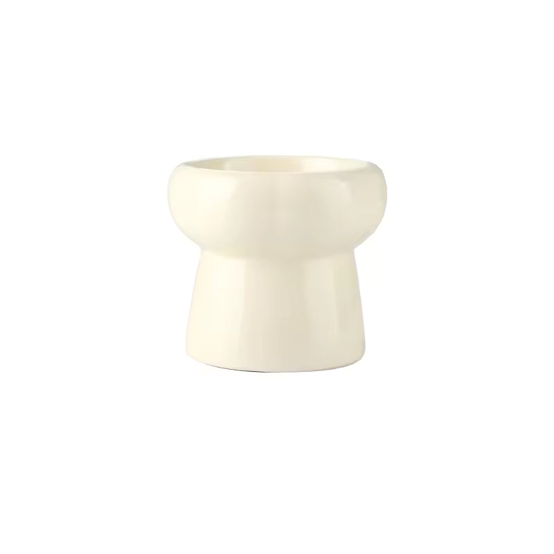 Morandi Elevated Ceramic Cat Bowl – Cervical Support Raised Feeder for Cats