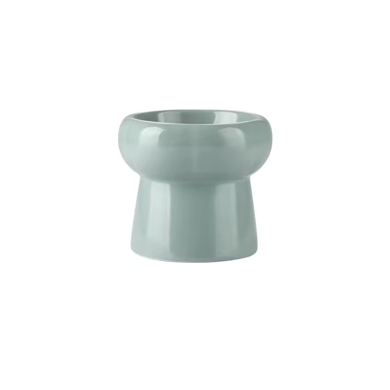 Morandi Elevated Ceramic Cat Bowl – Cervical Support Raised Feeder for Cats