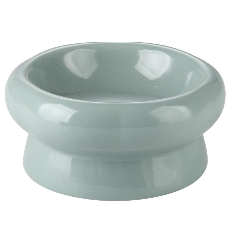 Morandi Elevated Ceramic Cat Bowl – Cervical Support Raised Feeder for Cats
