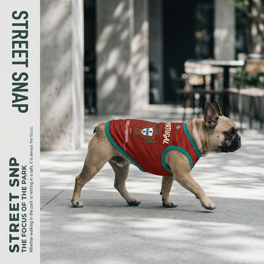 Portugal Soccer Dog Jersey -  Pet Football Kit for Cats & Dogs