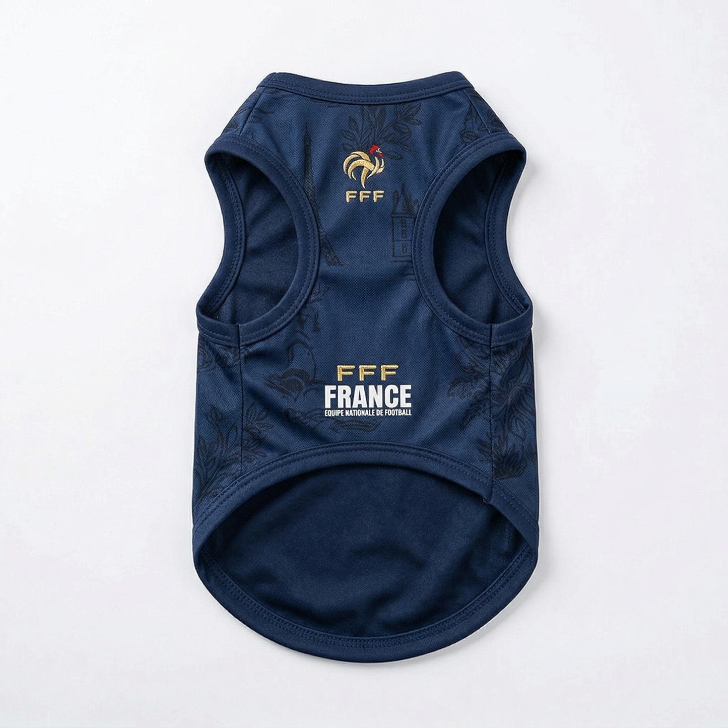 France Soccer Dog Jersey - Les Bleus Pet Football Kit for Cats & Dogs